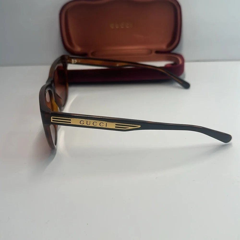 Gucci Sunglasses Men's GG0980S 002 Black/Orange Lenses